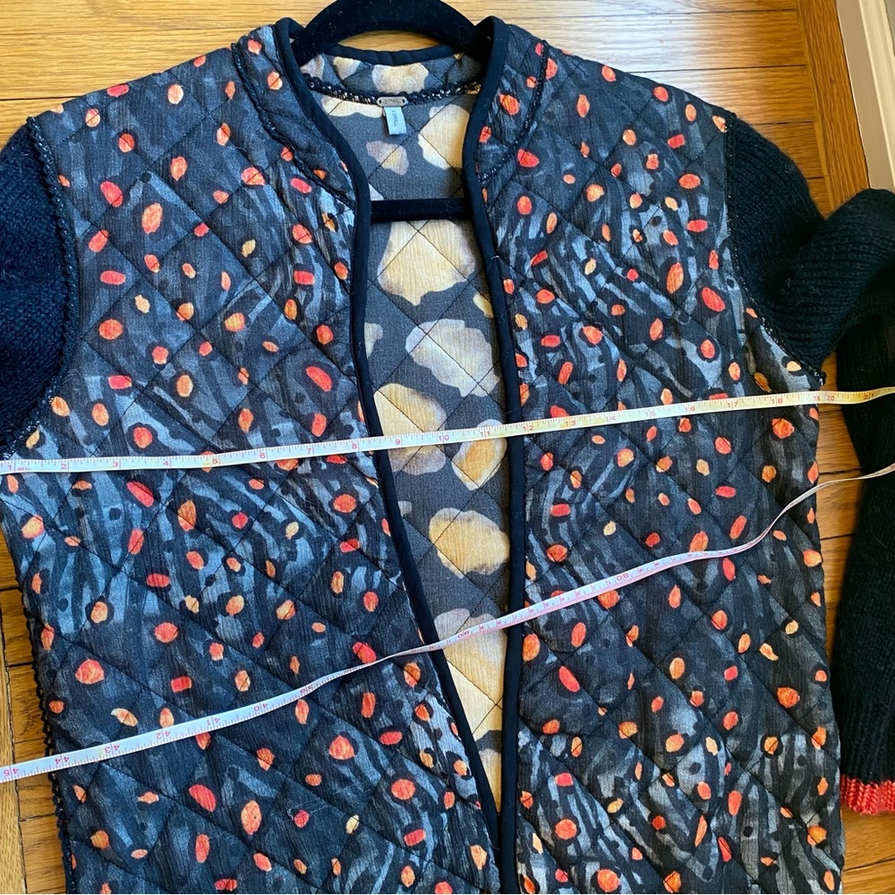 Anthropologie BL-NK Quilted Alyxa Sweater Jacket XS NWOT - Picture 12 of 14